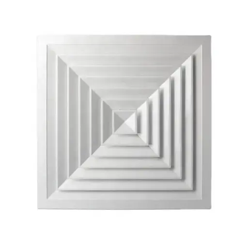 DIFFUSEUR CARRE ALUMINIUM 